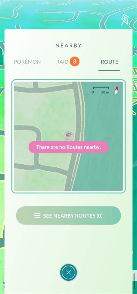 no routes nearby pokemon go